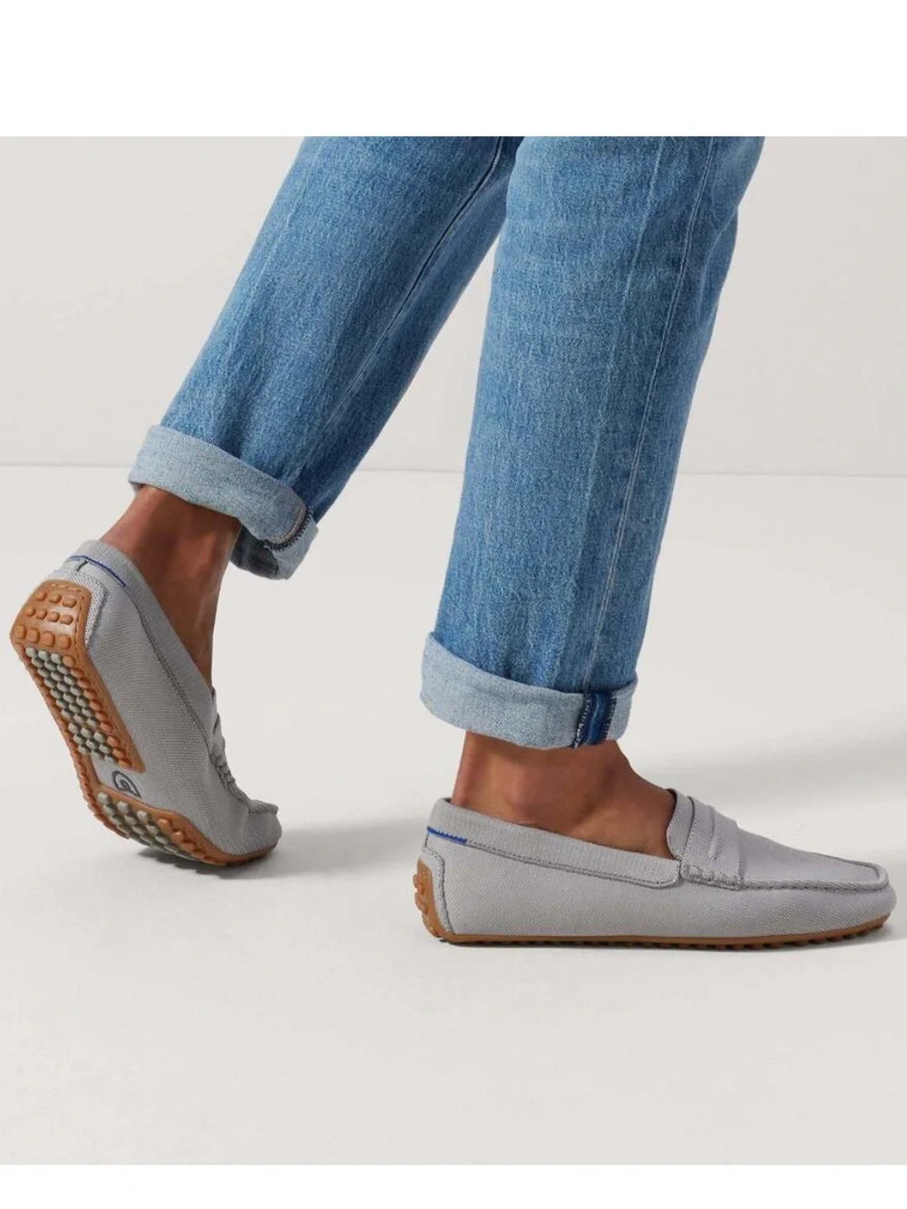 ROTHY'S The Driving Loafer Falcon Gray Knit 10.5